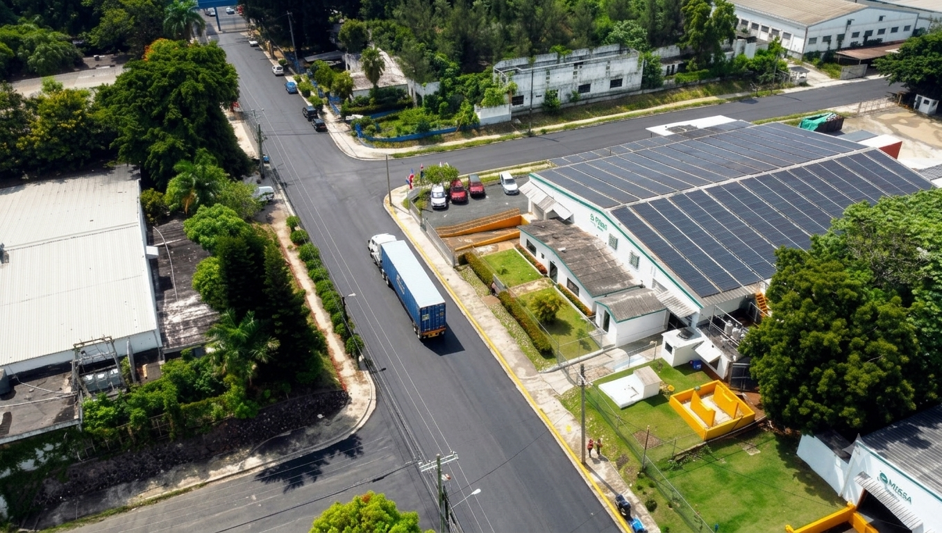 Vista aérea de la planta de MIRSA Recycle